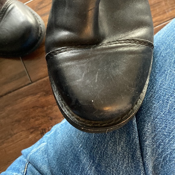 Real leather black biker boots. Size 6.5 - Picture 9 of 10